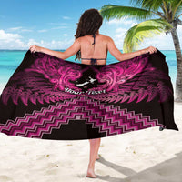 Personalised Aotearoa Matariki Sarong Pink Fern Maori Poutama