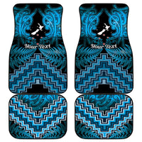 Personalised Aotearoa Matariki Car Mats Turquoise Fern Maori Poutama