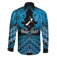 Personalised Aotearoa Matariki Family Matching Puletasi and Hawaiian Shirt Turquoise Fern Maori Poutama