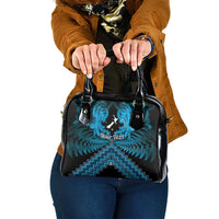 Personalised Aotearoa Matariki Shoulder Handbag Turquoise Fern Maori Poutama LT01 One Size Turquoise - Polynesian Pride