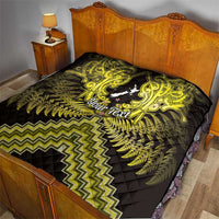 Personalised Aotearoa Matariki Quilt Yellow Fern Maori Poutama