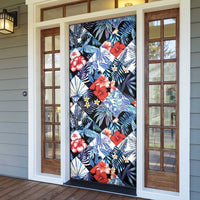 Hawaii Tropicana Blue Pattern Door Cover - Polynesian Pride