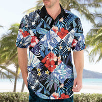 Hawaii Tropicana Blue Pattern Hawaiian Shirt - Polynesian Pride