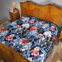 Hawaii Tropicana Blue Pattern Quilt - Polynesian Pride