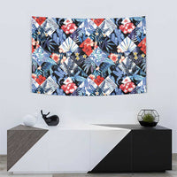 Hawaii Tropicana Blue Pattern Tapestry LT01 - Polynesian Pride