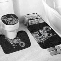 Hawaii Mermaid Monotone Bathroom Set Polynesian Pattern Fish Hook