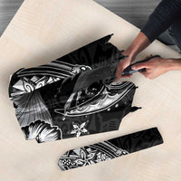 Hawaii Mermaid Monotone Umbrella Polynesian Pattern Fish Hook