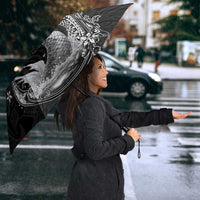 Hawaii Mermaid Monotone Umbrella Polynesian Pattern Fish Hook