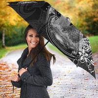 Hawaii Mermaid Monotone Umbrella Polynesian Pattern Fish Hook