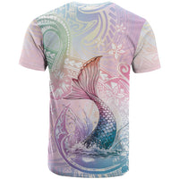 Hawaii Mermaid Sweet Pastel T Shirt Polynesian Pattern Fish Hook LT01 - Polynesian Pride