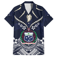 Samoa Independence Day Hawaiian Shirt Ula Nifo Mix Turtle LT01 Blue - Polynesian Pride