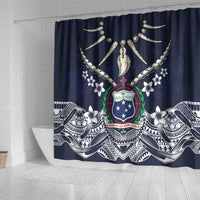 Samoa Independence Day Shower Curtain Ula Nifo Mix Turtle