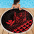 King Kamehameha Day Beach Blanket Kakau Polynesian Pattern