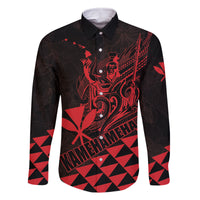 Personalized King Kamehameha Day Family Matching Mermaid Dress and Hawaiian Shirt Kakau Polynesian Pattern