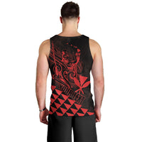 Personalized King Kamehameha Day Men Tank Top Kakau Polynesian Pattern