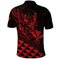 Personalized King Kamehameha Day Polo Shirt Kakau Polynesian Pattern