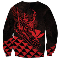 Personalized King Kamehameha Day Sweatshirt Kakau Polynesian Pattern