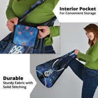 Maori Matariki Manaia Grocery Bag Maori Kowhaiwhai Pattern Galaxy LT01 - Polynesian Pride