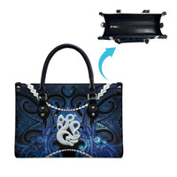 Maori Matariki Manaia Leather Bag Maori Kowhaiwhai Pattern Galaxy LT01 - Polynesian Pride