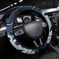 Maori Matariki Manaia Steering Wheel Cover Maori Kowhaiwhai Pattern Galaxy