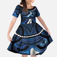 Personalized Maori Matariki Hei Matau Family Matching Puletasi and Hawaiian Shirt Maori Kowhaiwhai Pattern Galaxy