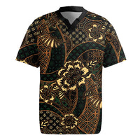 Indonesian Batik Pattern Vintage Brown Rugby Jersey