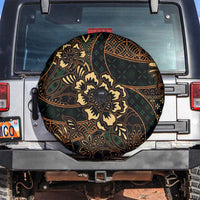 Indonesian Batik Pattern Vintage Brown Spare Tire Cover