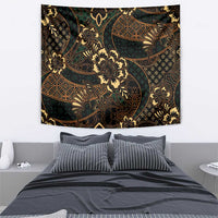 Indonesian Batik Pattern Vintage Brown Tapestry