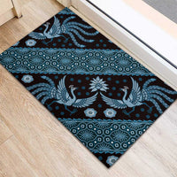 Indonesia Batik Pattern Rubber Doormat Blue Version