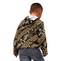 Indonesia Batik Pattern Kid Hoodie Gold Version
