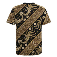 Indonesia Batik Pattern Rugby Jersey Gold Version