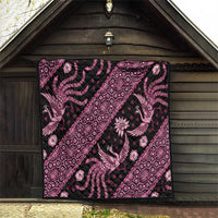 Indonesia Batik Pattern Quilt Pink Version
