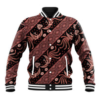 Indonesia Batik Pattern Baseball Jacket Red Version