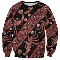 Indonesia Batik Pattern Sweatshirt Red Version