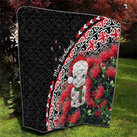 New Zealand Christmas Meri Kirihimete Quilt Santa Hei Tiki Pohutukawa