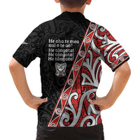 Aotearoa Toitu Te Tiriti Family Matching Tank Maxi Dress and Hawaiian Shirt Honour The Treaty New Zealand LT01 - Polynesian Pride