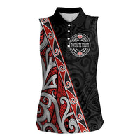 Aotearoa Toitu Te Tiriti Women Sleeveless Polo Shirt Honour The Treaty New Zealand