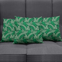Forest Green Monstera Pillow Cover Polynesian Tribal Pattern - Polynesian Pride