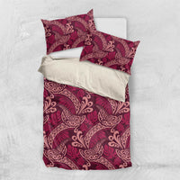 Sweet Pink Monstera Bedding Set Polynesian Tribal Pattern - Polynesian Pride