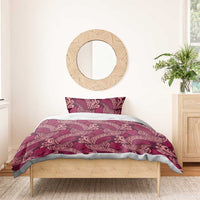 Sweet Pink Monstera Bedding Set Polynesian Tribal Pattern - Polynesian Pride
