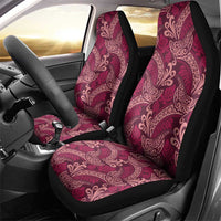 Sweet Pink Monstera Car Seat Cover Polynesian Tribal Pattern - Polynesian Pride