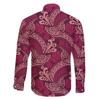 Sweet Pink Monstera Family Matching Puletasi and Hawaiian Shirt Polynesian Tribal Pattern - Polynesian Pride