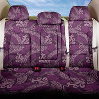 Royal Purple Monstera Back Car Seat Cover Polynesian Tribal Pattern - Polynesian Pride