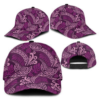 Royal Purple Monstera Classic Cap Polynesian Tribal Pattern - Polynesian Pride