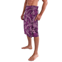Royal Purple Monstera Lavalava Polynesian Tribal Pattern - Polynesian Pride
