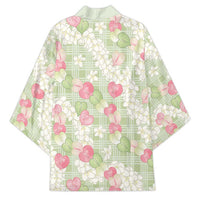Anthurium Plumeria Lei Pastel Kimono Green Hawaiian Splendid Palaka