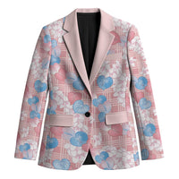 Anthurium Plumeria Lei Pastel Blazer Pink Hawaiian Splendid Palaka