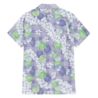 Anthurium Plumeria Lei Pastel Family Matching Mermaid Dress and Hawaiian Shirt Purple Hawaiian Splendid Palaka