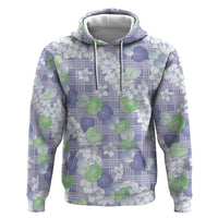 Anthurium Plumeria Lei Pastel Hoodie Purple Hawaiian Splendid Palaka LT01 Pullover Hoodie Purple - Polynesian Pride