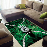 Maori Matariki Manaia Kakariki Area Rug Maori Kowhaiwhai Pattern Galaxy LT01 - Polynesian Pride
